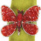 Butterfly Napkin Ring Red and Orange Arcadia Home